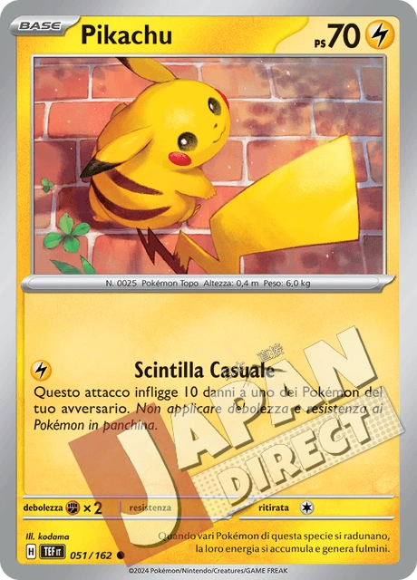(TEF 051/162) Pikachu  Comune