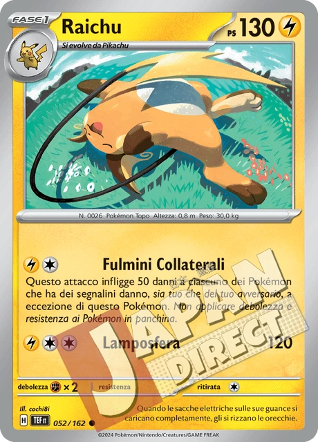(TEF 052/162) Raichu  Comune