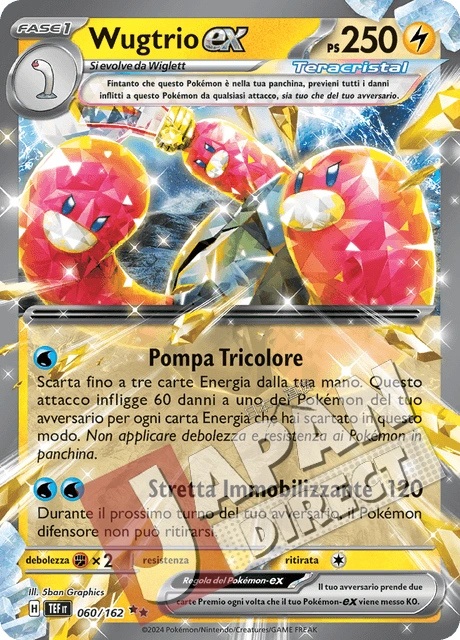 (TEF 060/162) Wugtrio-ex Teracristal Double Rare