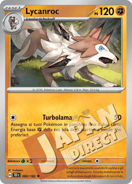 (TEF 090/162) Lycanroc  Non Comune