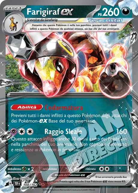 (TEF 108/162) Farigiraf-ex Teracristal Double Rare