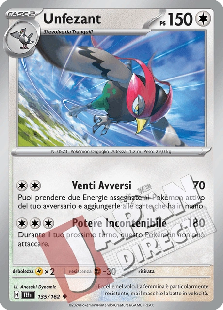 (TEF 135/162) Unfezant  Non Comune