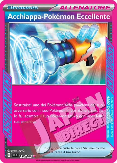 (TEF 157/162) Acchiappa-Pokémon Eccellente  Full Art
