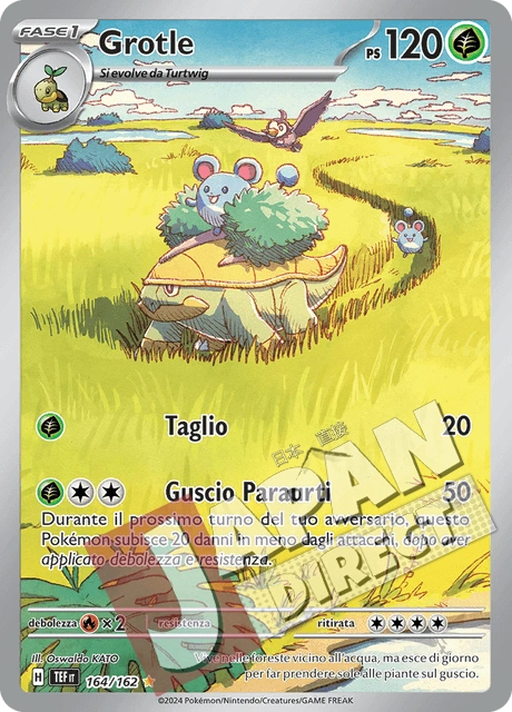 (TEF 164/162) Grotle  Illustrazione Rara