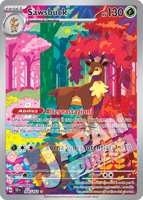 (TEF 166/162) Sawsbuck  Illustrazione Rara