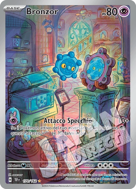 (TEF 170/162) Bronzor  Illustrazione Rara