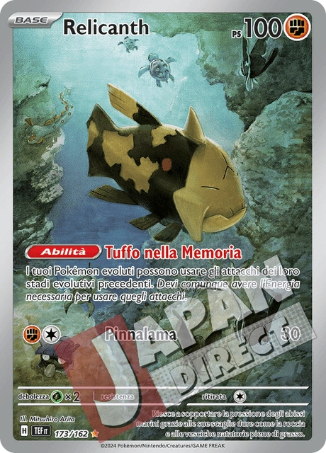 (TEF 173/162) Relicanth  Illustrazione Rara