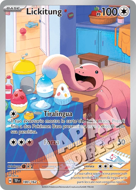 (TEF 180/162) Lickitung  Illustrazione Rara