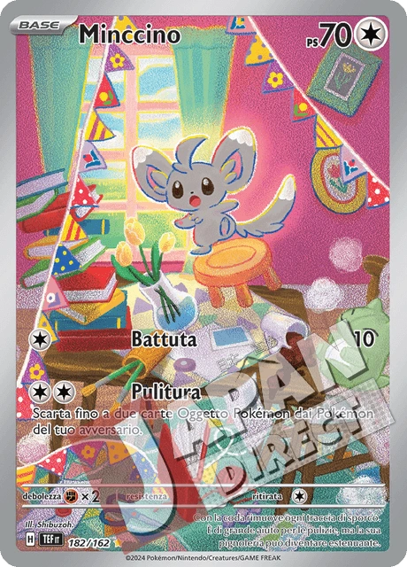 (TEF 182/162) Minccino  Illustrazione Rara