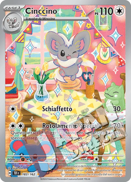 (TEF 183/162) Cinccino  Illustrazione Rara