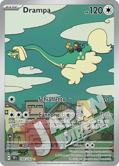 (TEF 184/162) Drampa  Illustrazione Rara