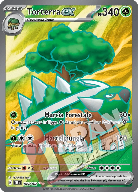 (TEF 185/162) Torterra-ex  Full Art