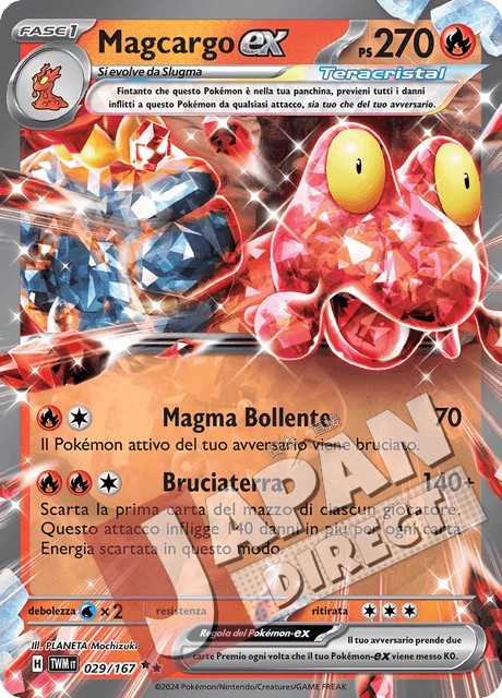 (TWM 029/167) Magcargo-ex Teracristal Double Rare