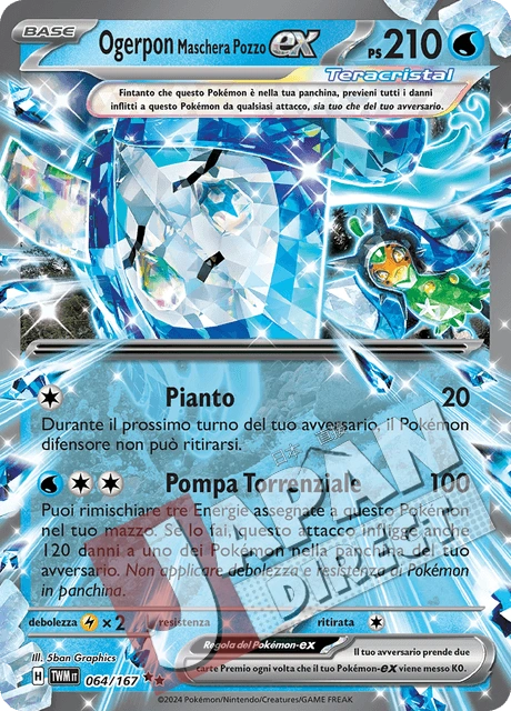 (TWM 064/167) Ogerpon Maschera Pozzo-ex Teracristal Double Rare