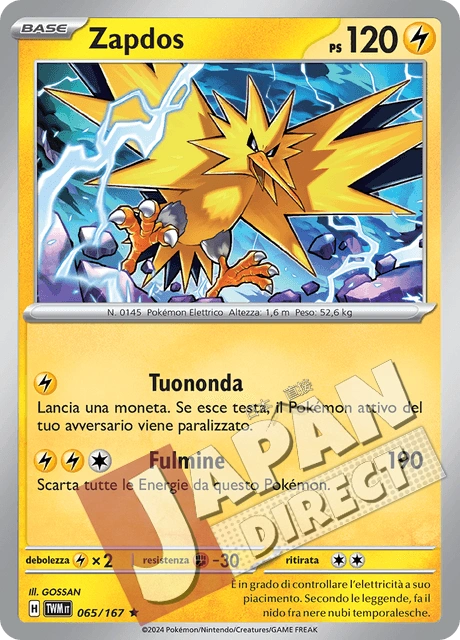 (TWM 065/167) Zapdos  Rara