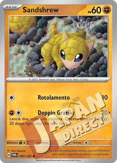 (TWM 097/167) Sandshrew  Comune