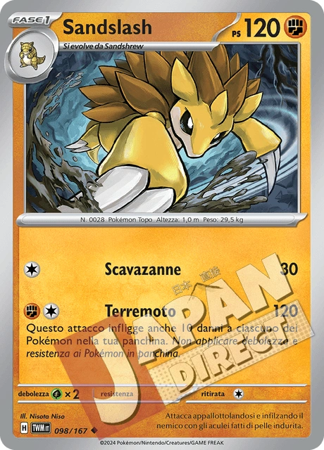 (TWM 098/167) Sandslash  Non Comune