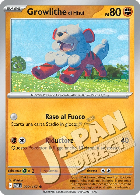 (TWM 099/167) Growlithe di Hisui  Comune