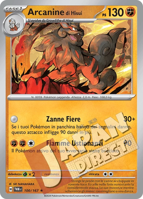 (TWM 100/167) Arcanine di Hisui  Rara