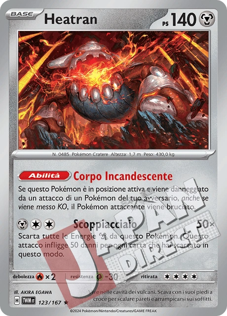 (TWM 123/167) Heatran  Rara