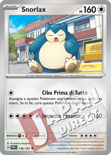 (TWM 136/167) Snorlax  Non Comune