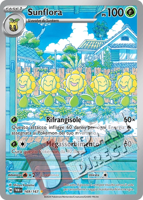 (TWM 169/167) Sunflora  Illustrazione Rara