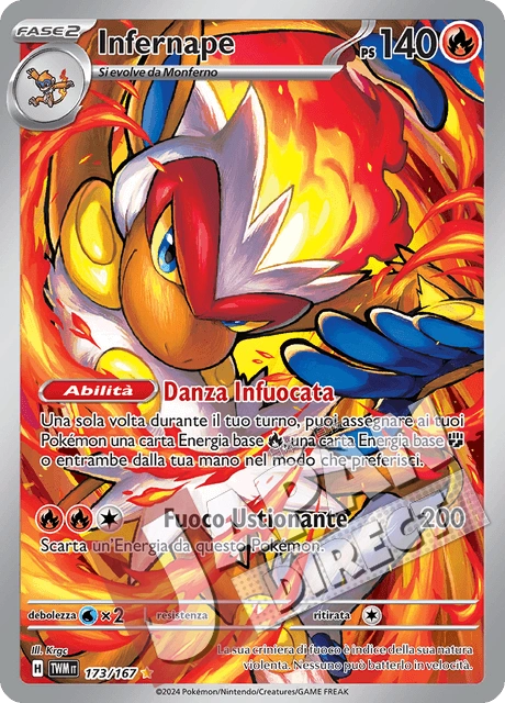 (TWM 173/167) Infernape  Illustrazione Rara