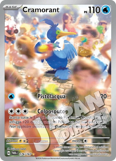 (TWM 176/167) Cramorant  Illustrazione Rara