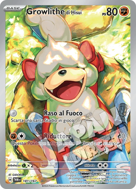 (TWM 181/167) Growlithe di Hisui  Illustrazione Rara