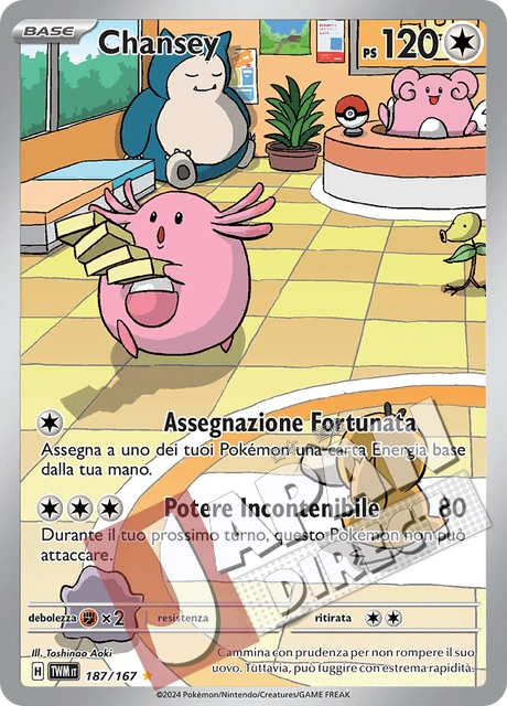 (TWM 187/167) Chansey  Illustrazione Rara