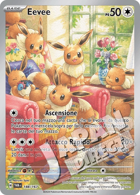(TWM 188/167) Eevee  Illustrazione Rara