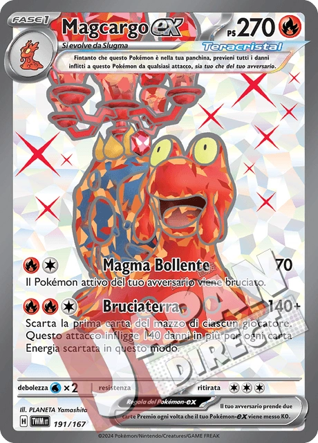 (TWM 191/167) Magcargo-ex Teracristal Full Art