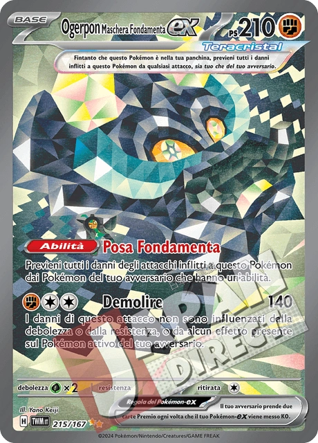 (TWM 215/167) Ogerpon Maschera Fondamenta-ex Teracristal Alternative Art